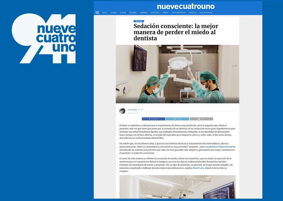 NueveCuatroUno - Sedación Consciente para el miedo al dentista