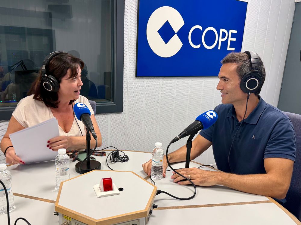 David Lara durante la entrevista en Cope Rioja con motivo del accesit del Premio Pyme del Año 2026